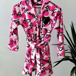 Pink kids robe